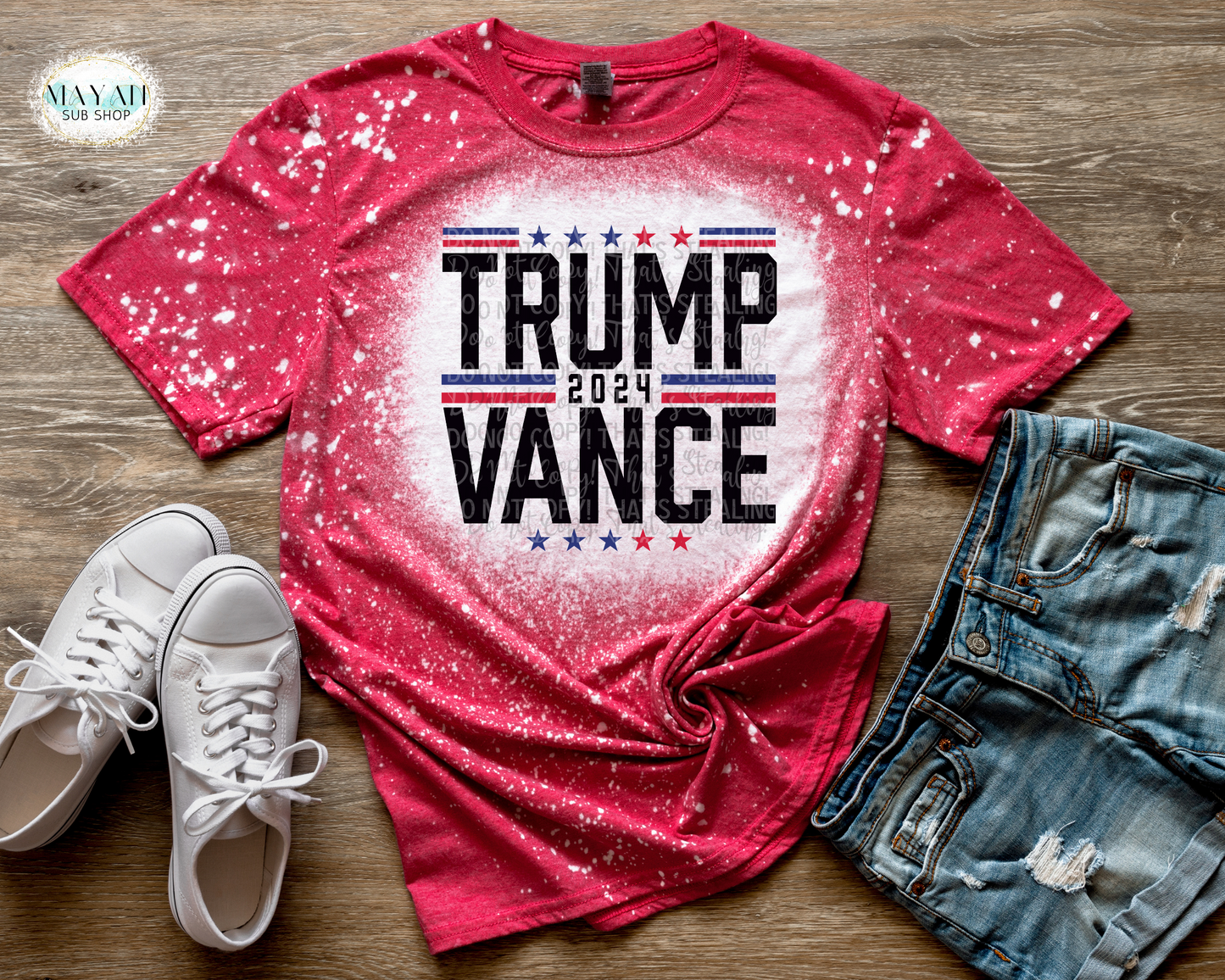 Trump 2024 Vance Bleached Tee