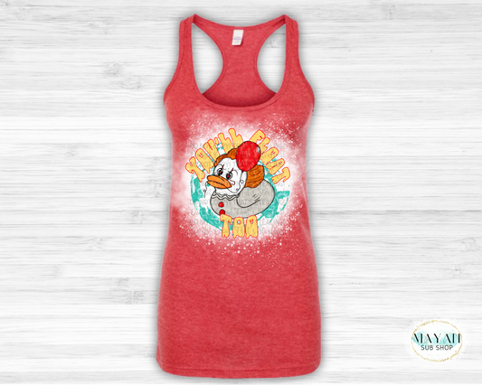 Duck float bleached tank top. -Mayan Sub Shop