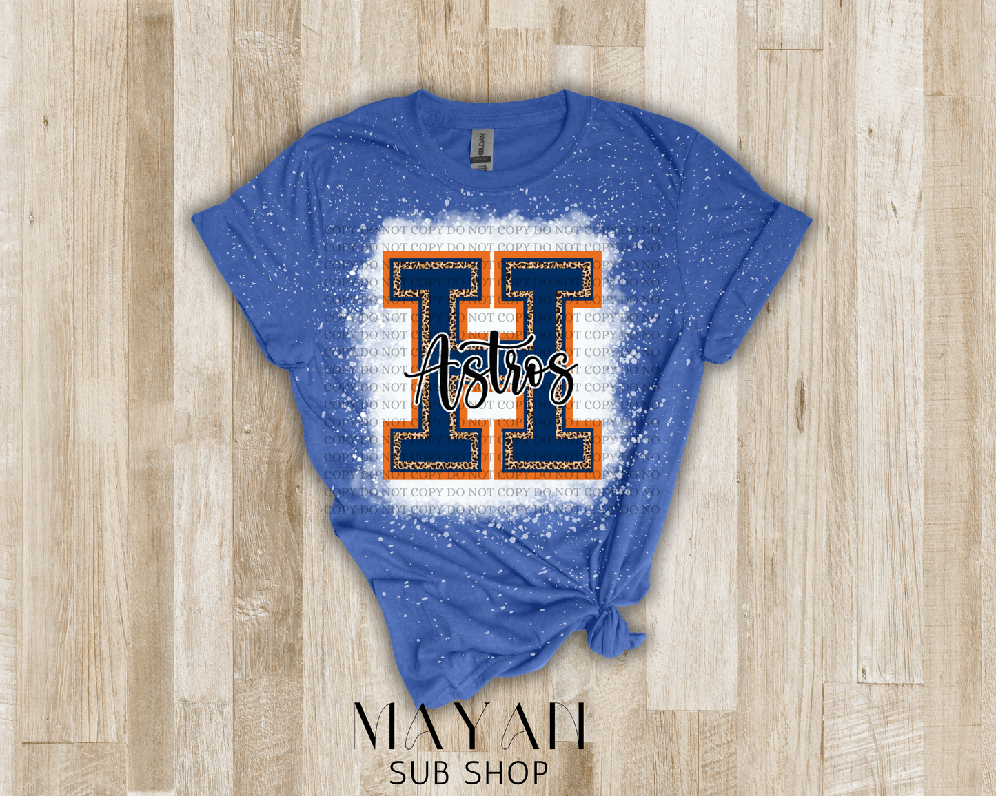 Big H Astros bleached shirt – Mayan Sub Shop