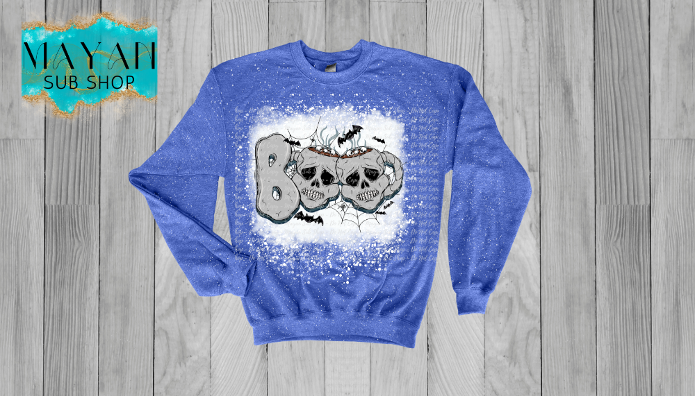 Boo Bleached Sweatshirt - Mayan Sub Shop