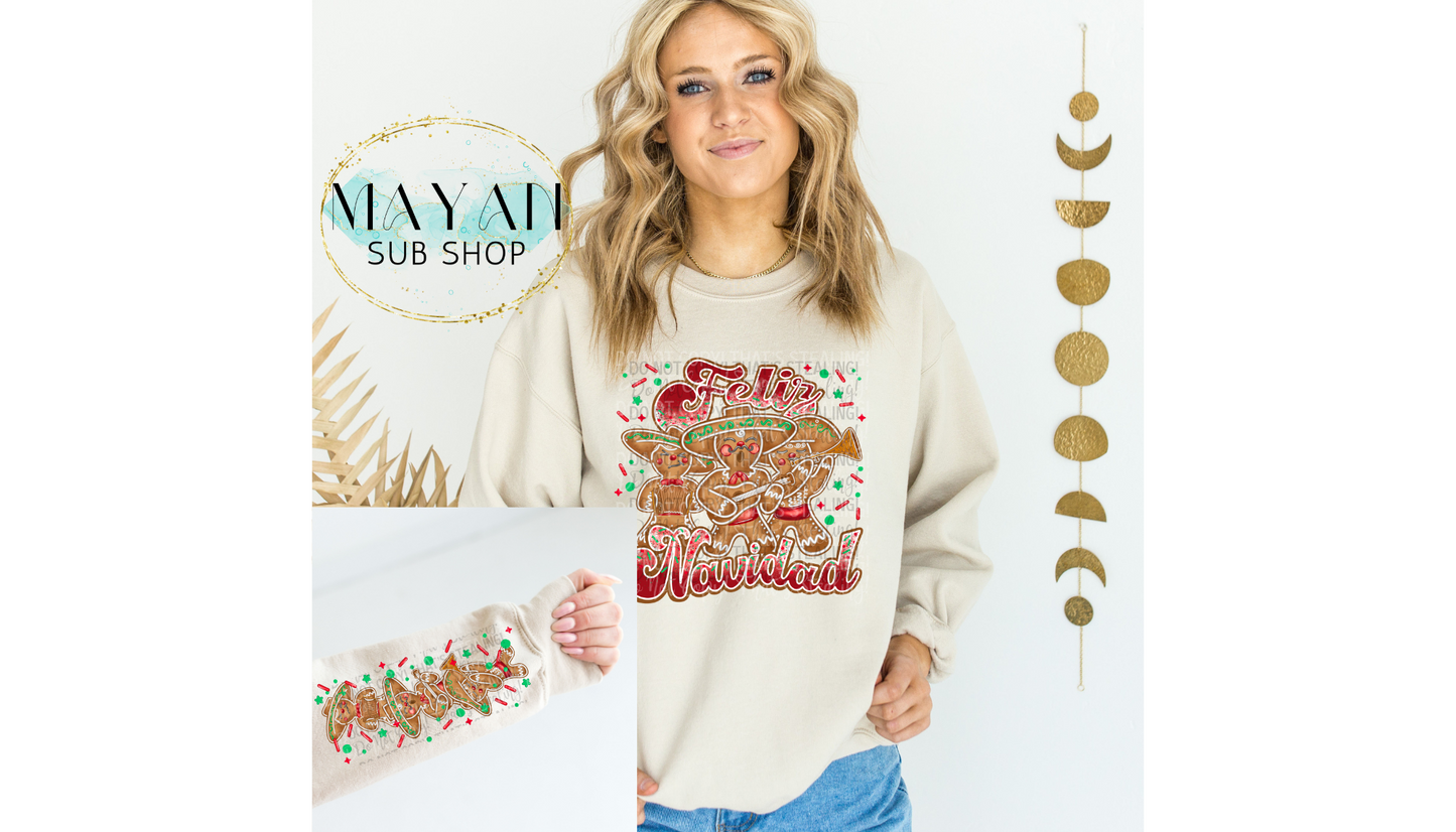 Feliz Navidad sweatshirt. -Mayan Sub Shop