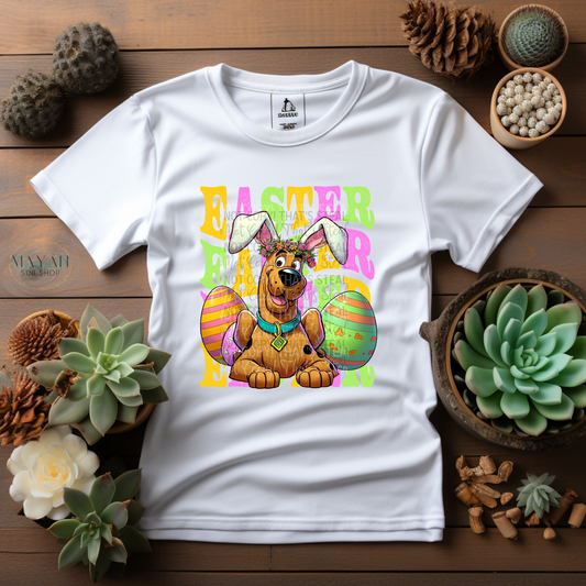 Easter dog kids shirt. -Mayan Sub Shop
