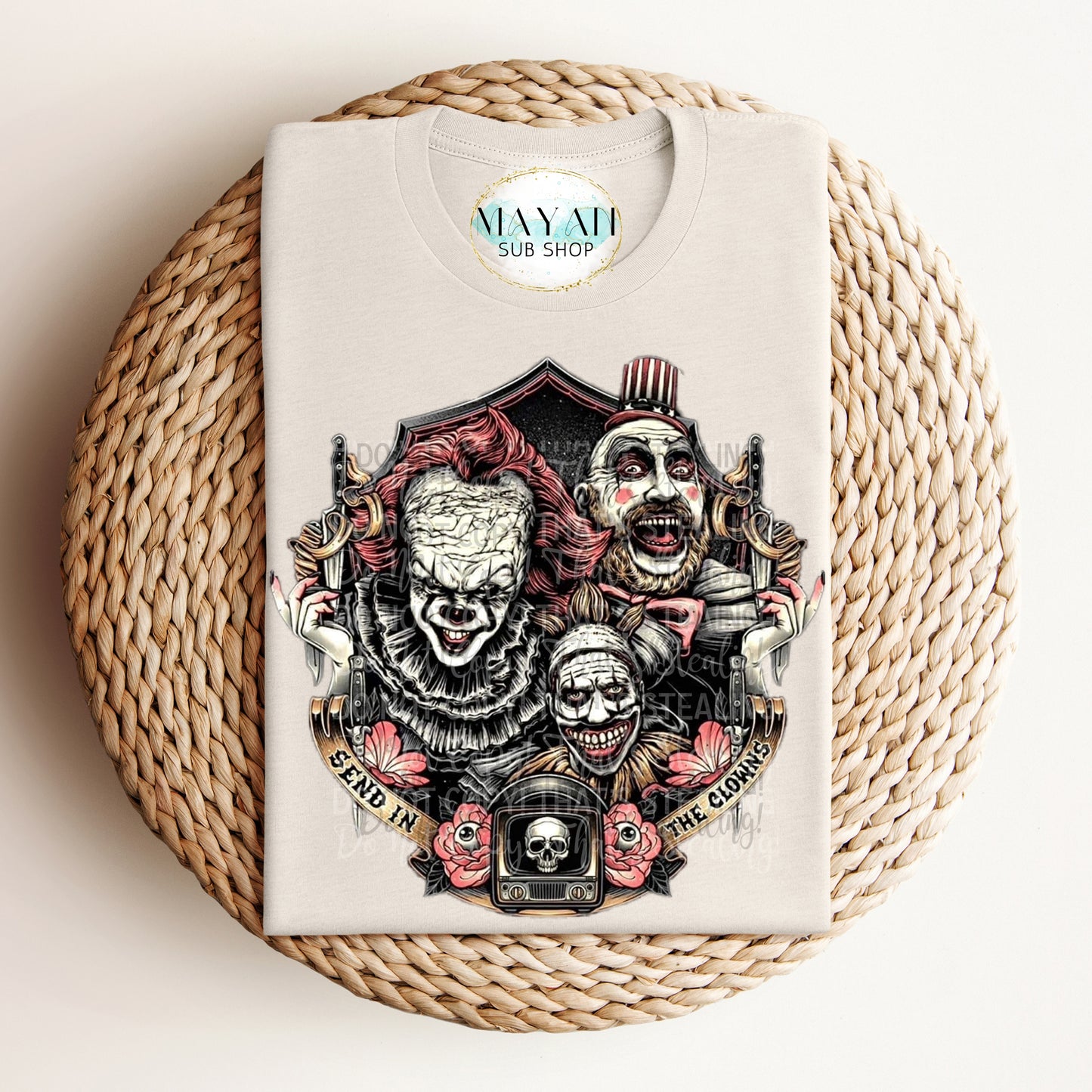 Send In The Clowns Shirt - Mayan Sub Shop