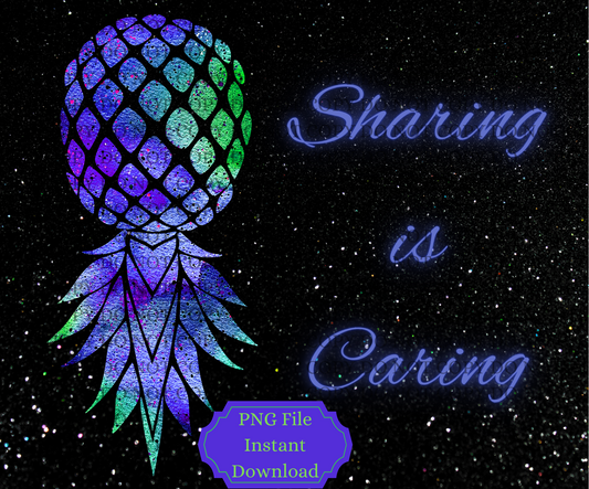 Sharing is caring PNG file. - Mayan Sub Shop