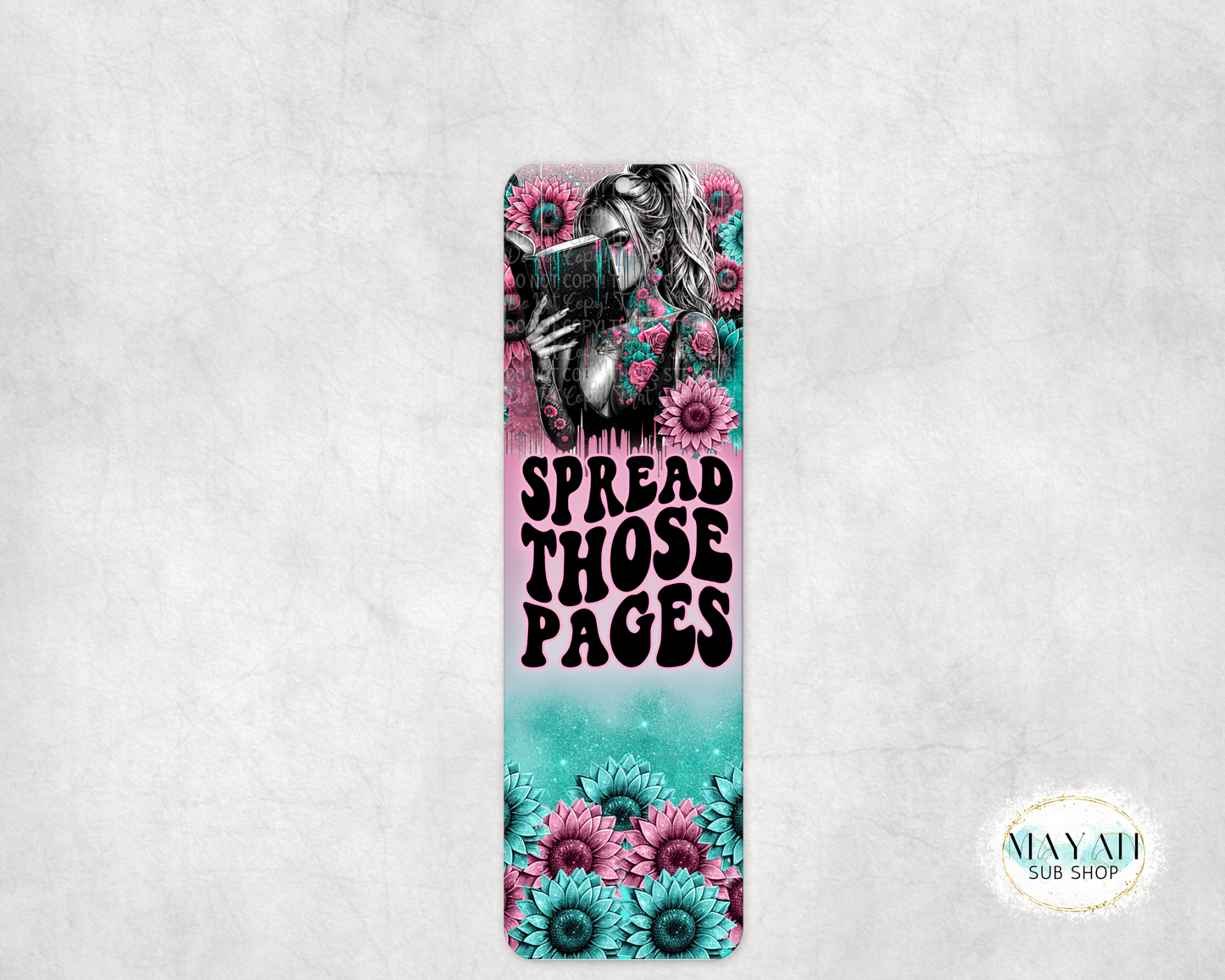 Spread those pages bookmark. -Mayan Sub Shop