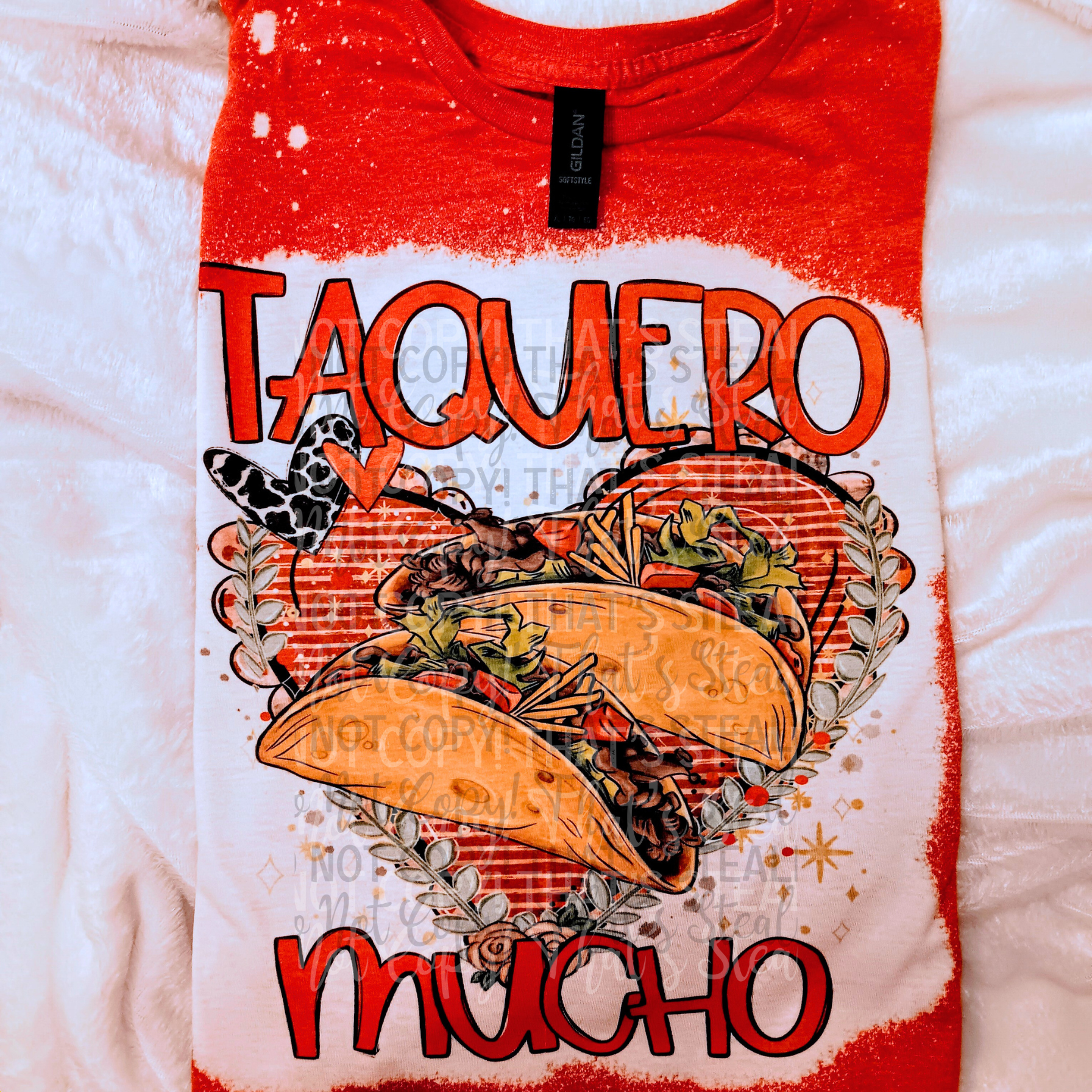 Taquero Mucho Bleached Shirt - Mayan Sub Shop