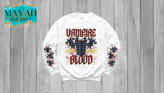 Vampire blood sweatshirt. -Mayan Sub Shop