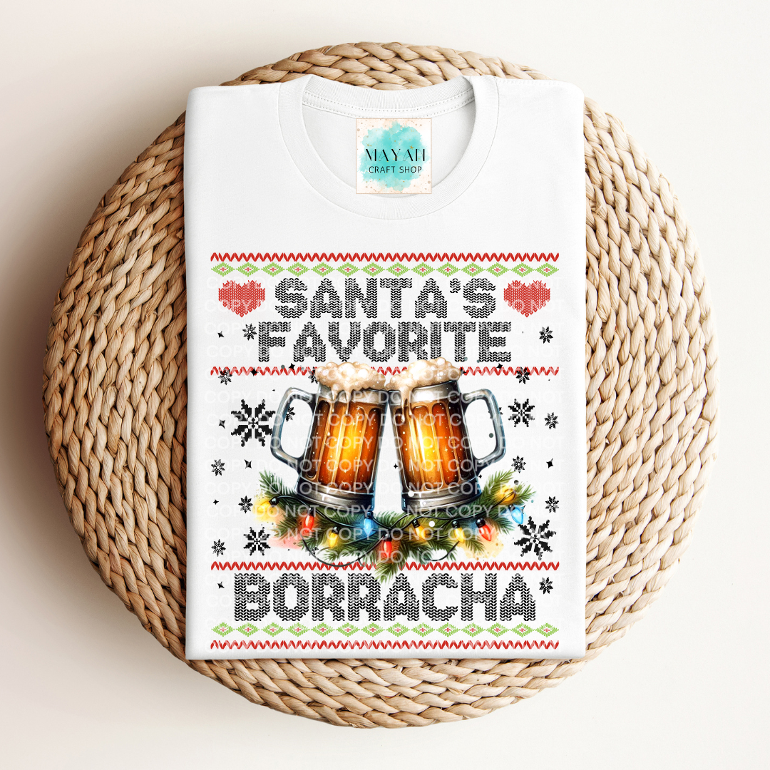 Santa's favorite borracha white shirt. -Mayan Craft Shop