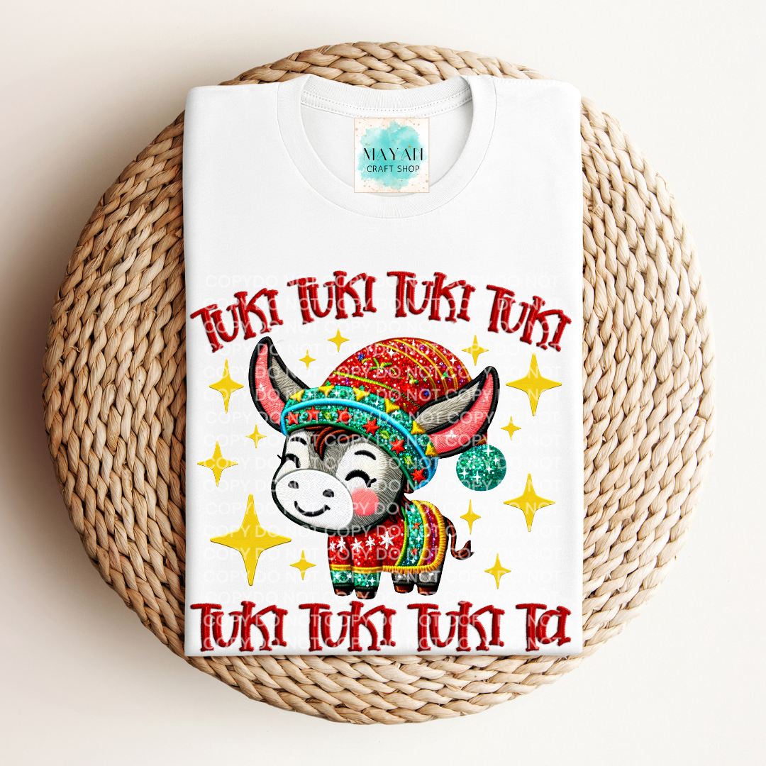 Tuki tuki white shirt. -Mayan Craft Shop